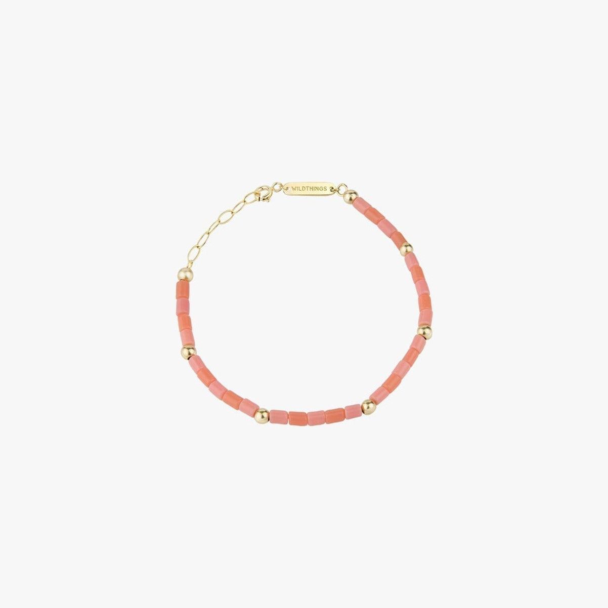 Wildthings - Roze lucht armband goud