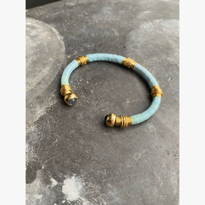Βραχιόλι Gas Bijoux - Sari Raffia από acetate χρυσό μπλε