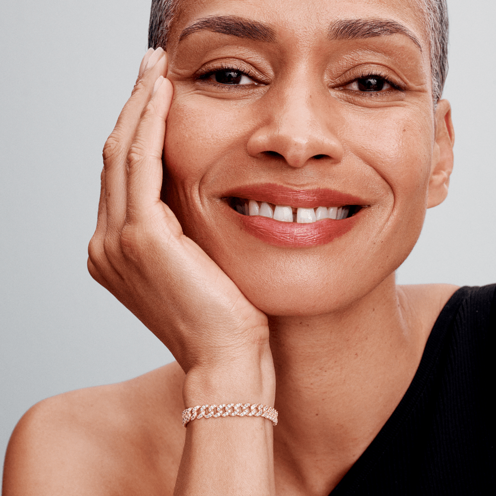 Μοισσανίτη Κουβανέζικο Βραχιόλι | Χρυσός 18k