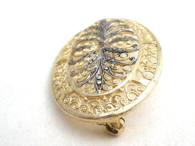 Καρφίτσα Alice Caviness Marcasite Vermeil 925 Vintage