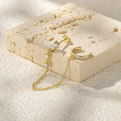 Σκουλαρίκια Arielle Chain Cuff