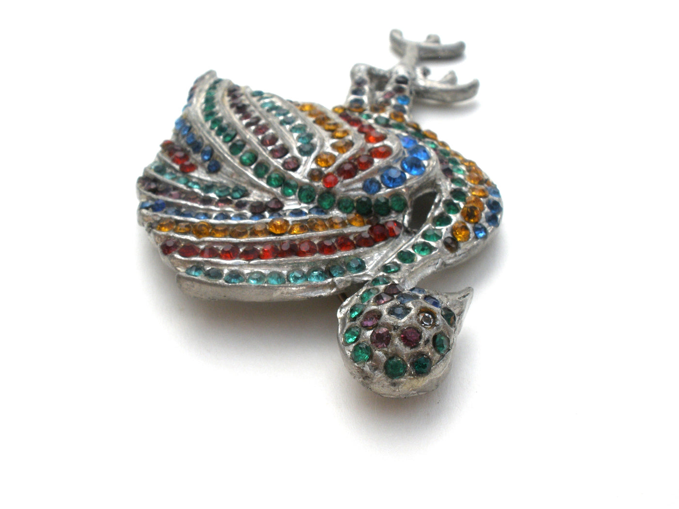 Καρφίτσα Flamingo με Γυαλί Art Deco Rhinestone