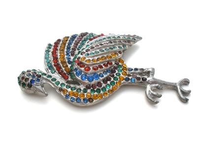 Καρφίτσα Flamingo με Γυαλί Art Deco Rhinestone