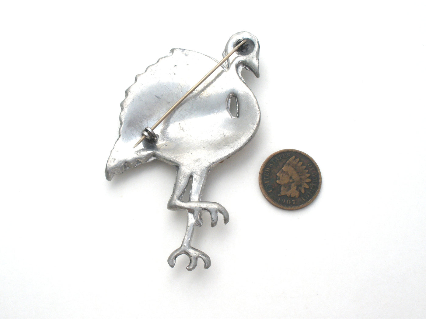 Καρφίτσα Flamingo με Γυαλί Art Deco Rhinestone