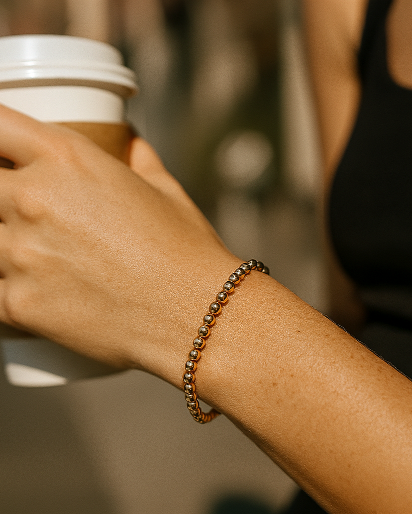 **Bea's Dazzling Bracelet**  
Elevate your style with Bea's exquisite bracelet, perfect for adding a touch of elegance to any outfit.