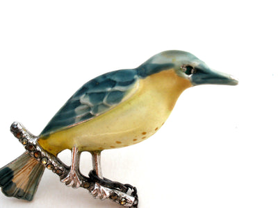 Καρφίτσα με σχήμα καρφίτσας Blue Bird από την Bohemian Jewellers Ltd