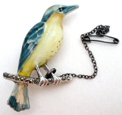 Καρφίτσα με σχήμα καρφίτσας Blue Bird από την Bohemian Jewellers Ltd