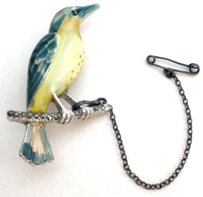Καρφίτσα με σχήμα καρφίτσας Blue Bird από την Bohemian Jewellers Ltd