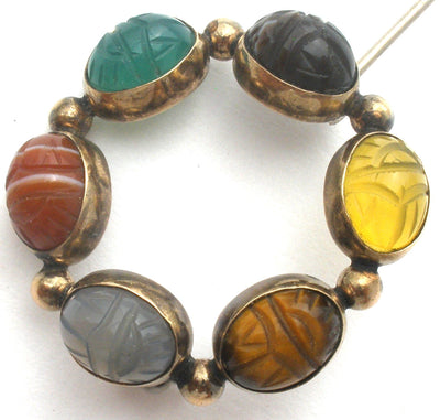 Καρφίτσα Admark Scarab Gemstone GF Vintage