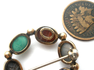 Καρφίτσα Admark Scarab Gemstone GF Vintage