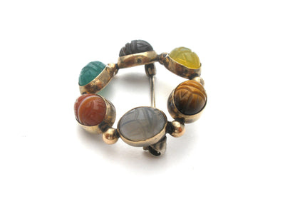Καρφίτσα Admark Scarab Gemstone GF Vintage