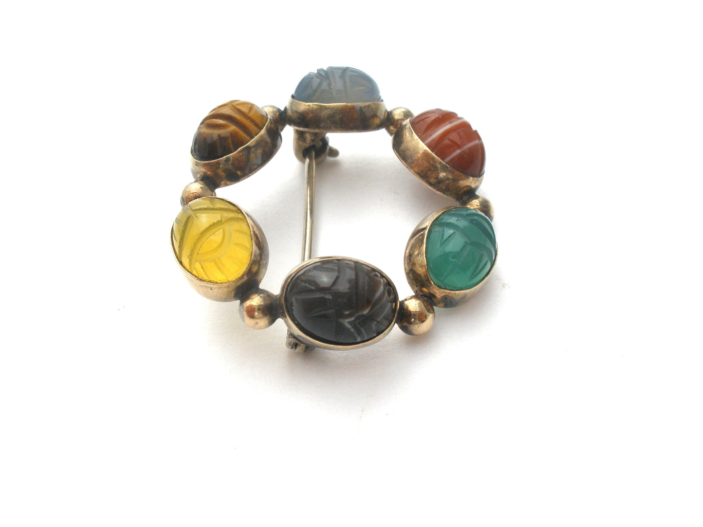 Καρφίτσα Admark Scarab Gemstone GF Vintage