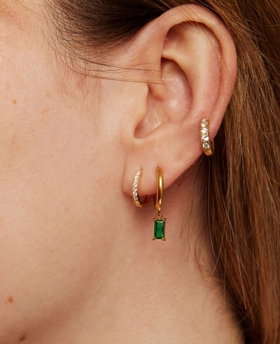 **Emerald Earrings - Sophia**  
Elevate your style with these stunning emerald earrings, perfect for adding a touch of elegance to any outfit.

**Emerald Dangles - Mia**  
Make a statement with these vibrant emerald dangles, designed for the bold and beau