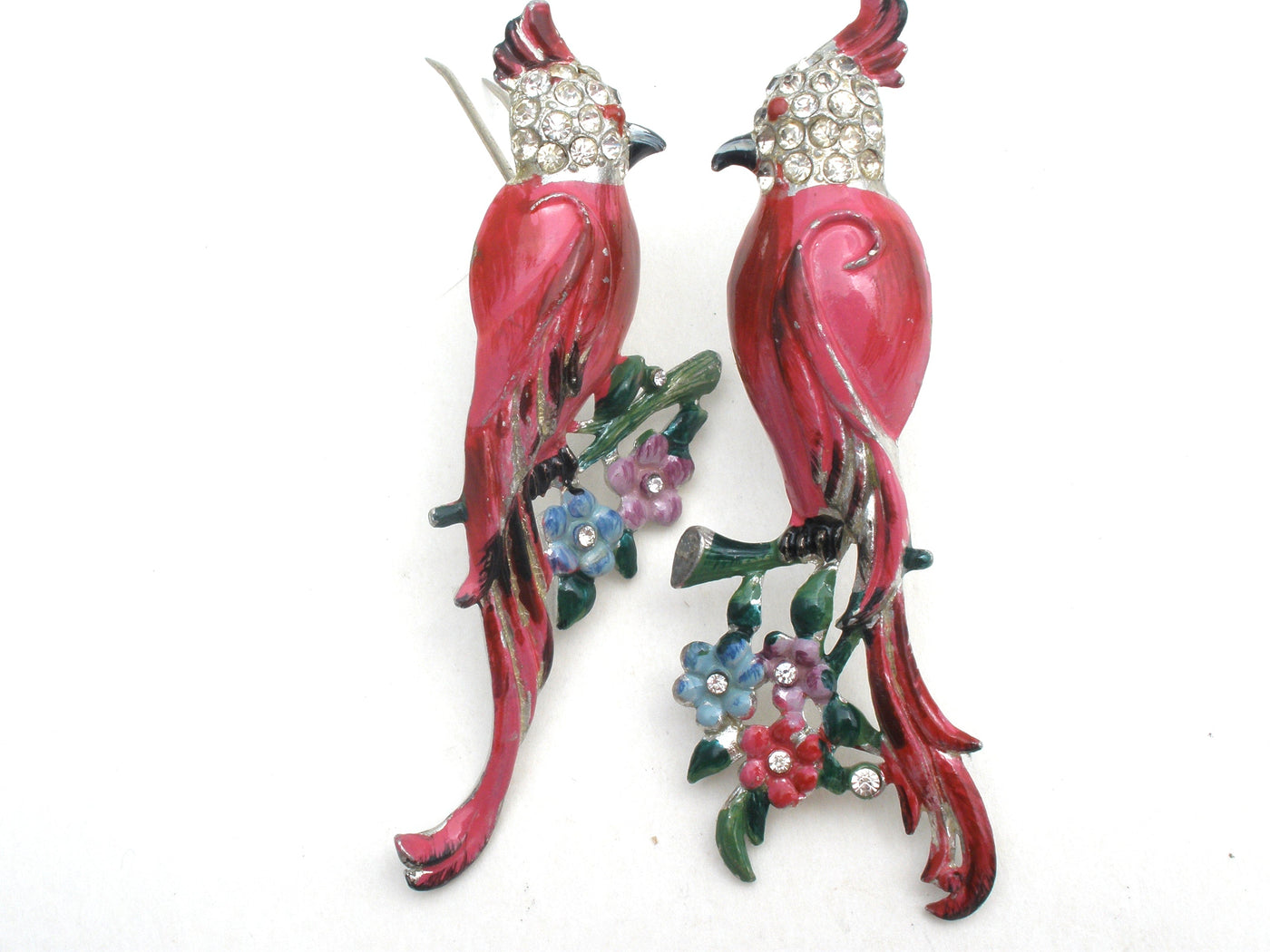 Σετ καρφίτσες Coro Calopsitta Pink Bird Duette περ. 1941