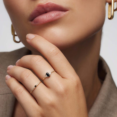 Δαχτυλίδι Spinell Baguette | Χρυσός 14k