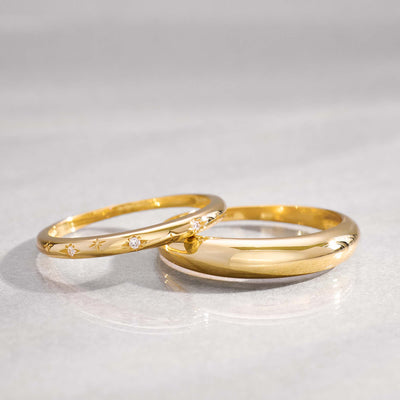 Δαχτυλίδι Midi-Kuppelring 14k Χρυσό