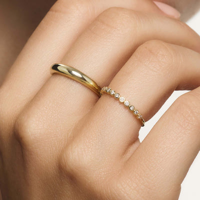 Δαχτυλίδι Midi-Kuppelring 14k Χρυσό