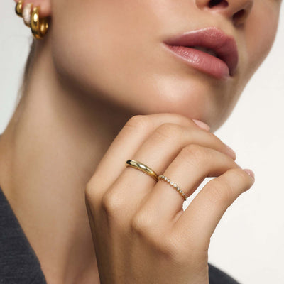 Δαχτυλίδι Midi-Kuppelring 14k Χρυσό