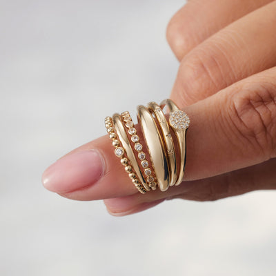 Δαχτυλίδι Midi-Kuppelring 14k Χρυσό