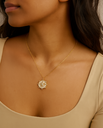 Κολιέ με Μ pendant Étoile