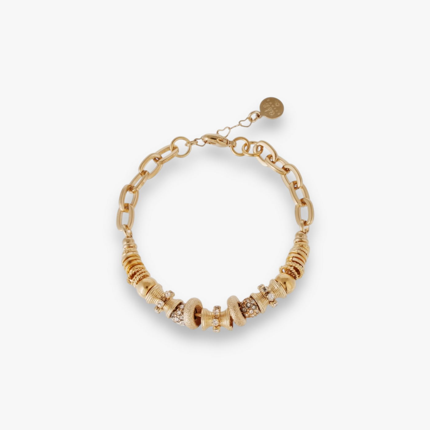 Gas Bijoux - Marquiza strass armband goud