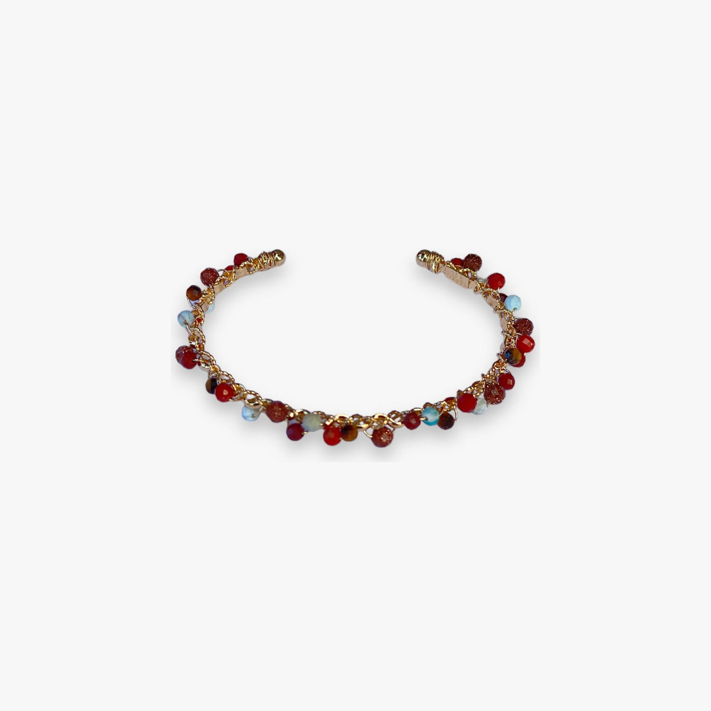Gas Bijoux - Orphee gouden armband rood