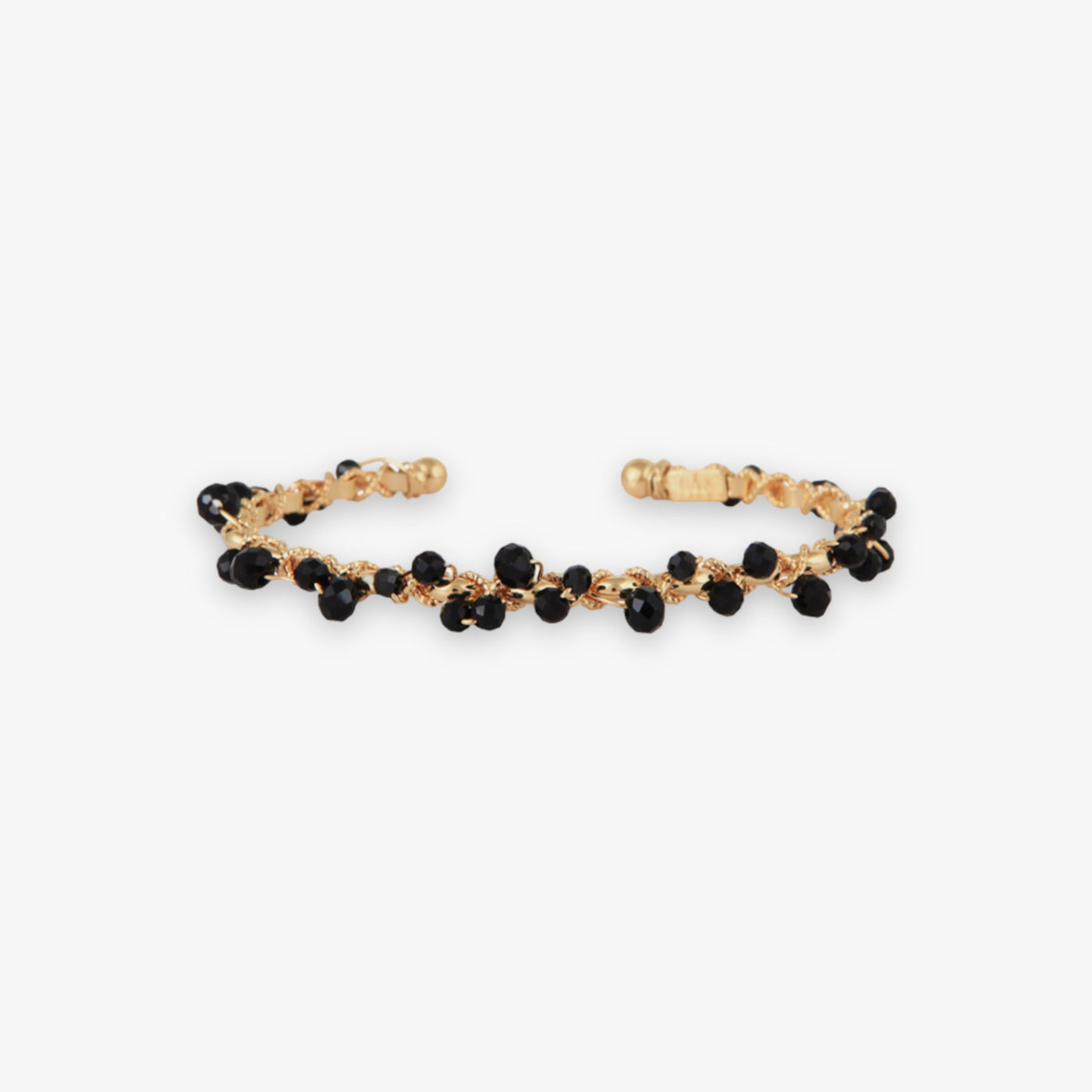 Gas Bijoux - Orphee gouden armband zwart