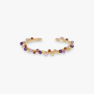 Gas Bijoux - Orphee gouden armband paars