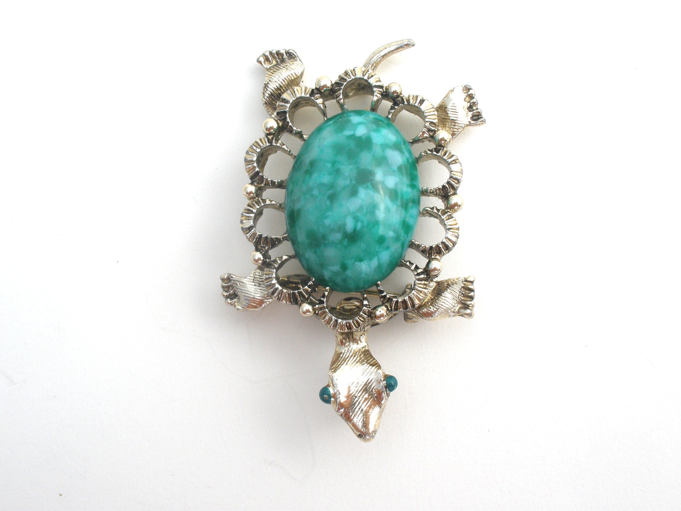 Καρφίτσα καρφίτσας Gerry's Green Glass Turtle