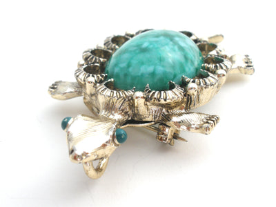 Καρφίτσα καρφίτσας Gerry's Green Glass Turtle