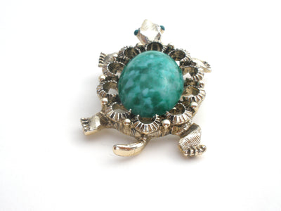 Καρφίτσα καρφίτσας Gerry's Green Glass Turtle