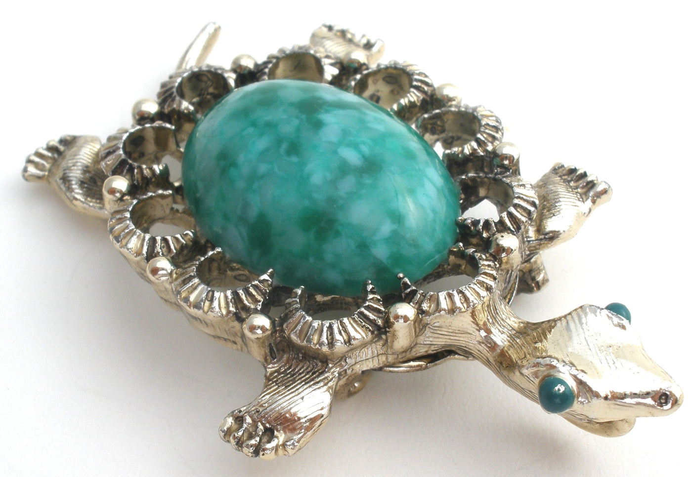 Καρφίτσα καρφίτσας Gerry's Green Glass Turtle