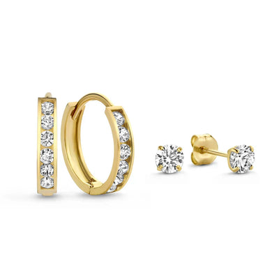 Σετ Σκουλαρίκια Dara Brillane | Χρυσός 14k