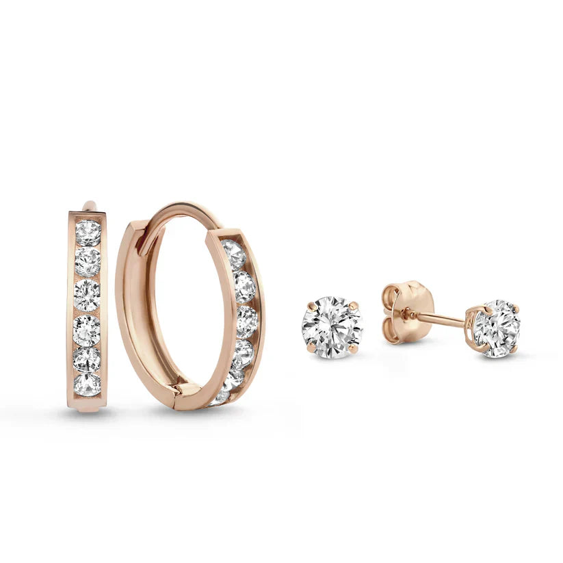 Σετ Σκουλαρίκια Dara Brillane | Χρυσός 14k