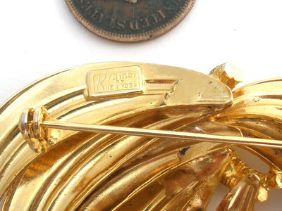 Καρφίτσα καρφίτσας Kramer Gold Tone Vintage