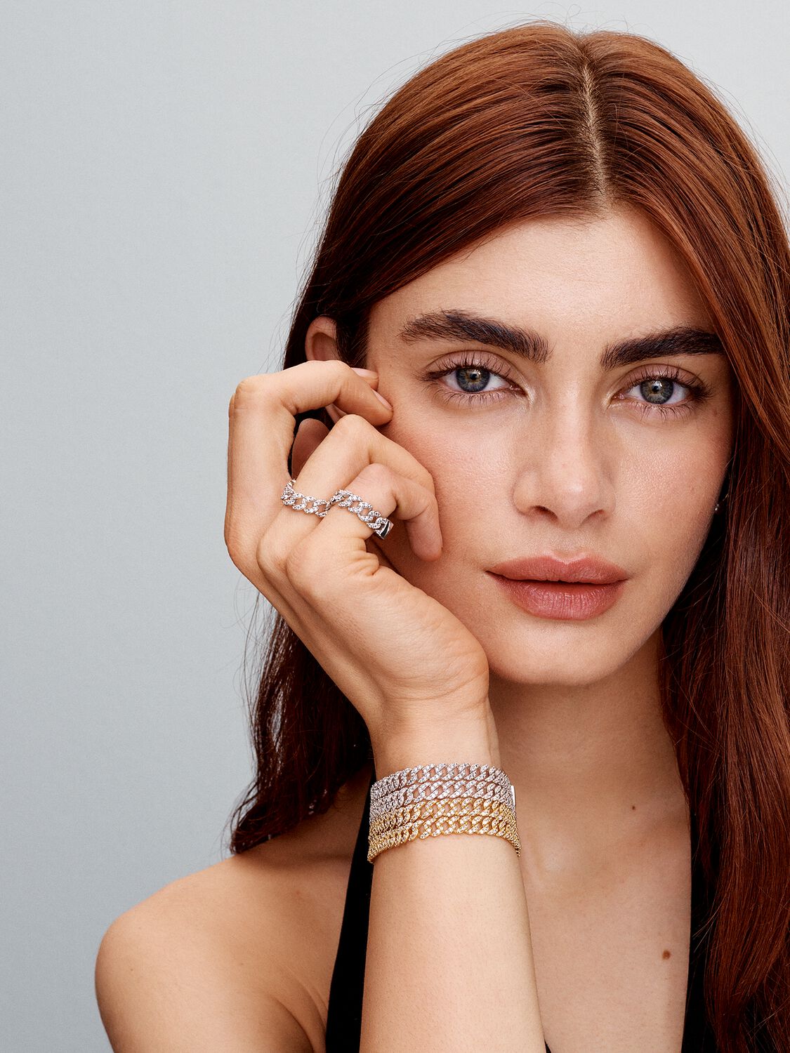 Μοισσανίτη Κουβανέζικο Βραχιόλι | Χρυσός 18k