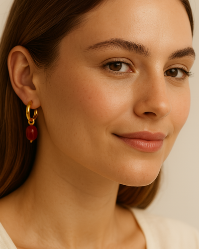 **Rosie’s Radiant Red Earrings**  
Add a pop of color to your outfit with Rosie’s stunning red earrings, perfect for any occasion!  

**Bella's Bold Blush Hoops**  
Elevate your style with Bella’s bold blush earrings, a must-have accessory for your collec