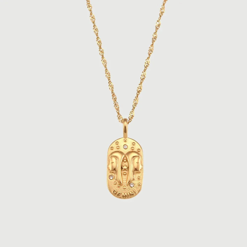 **Zodiac Charm Necklace**  
*Embrace your celestial essence with Clara's stunning Zodiac Charm Necklace, a personalized accessory that celebrates your unique astrological sign.*
