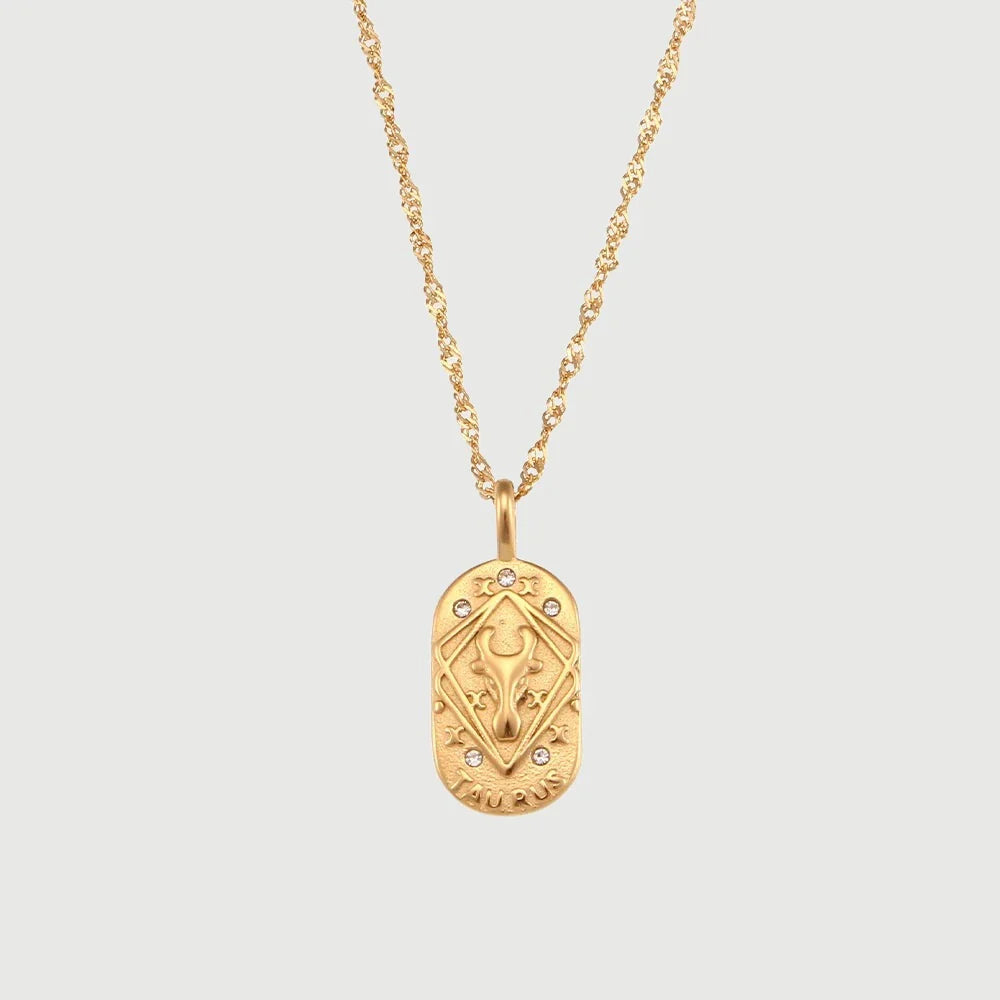 **Zodiac Charm Necklace**  
*Embrace your celestial essence with Clara's stunning Zodiac Charm Necklace, a personalized accessory that celebrates your unique astrological sign.*