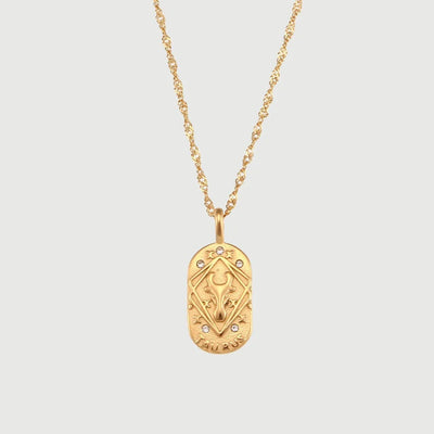 **Zodiac Charm Necklace**  
*Embrace your celestial essence with Clara's stunning Zodiac Charm Necklace, a personalized accessory that celebrates your unique astrological sign.*