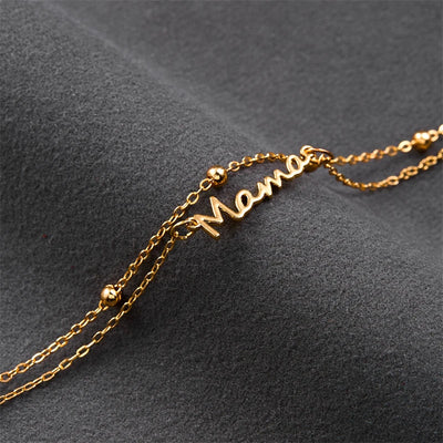 Mama stainless steel armband