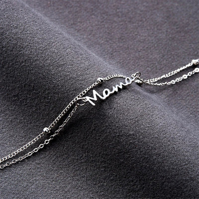Mama stainless steel armband