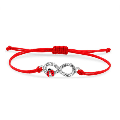 Lieveheersbeestje infinity armband