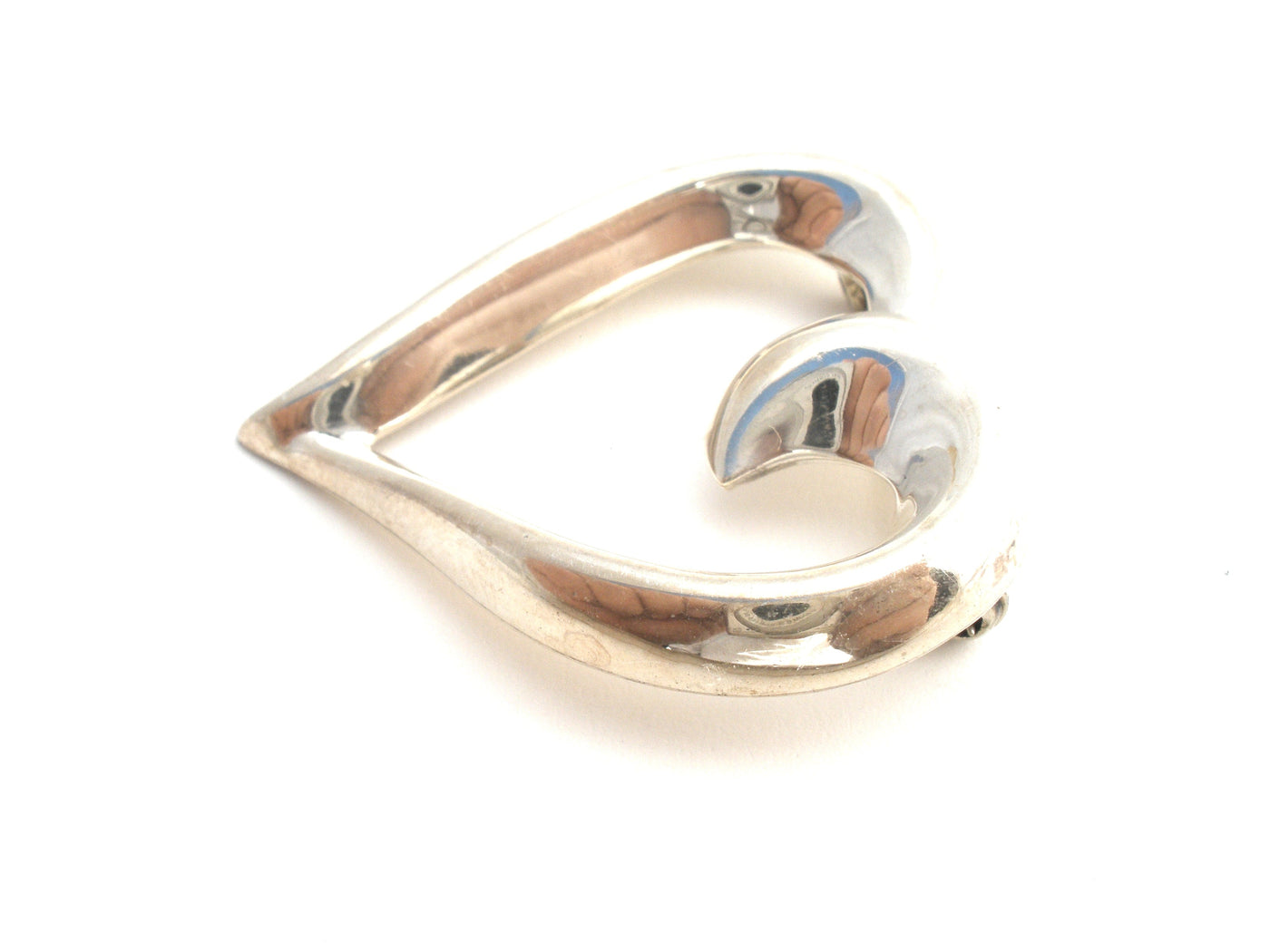 Vintage Ασημένια Καρφίτσα με Καρδιά