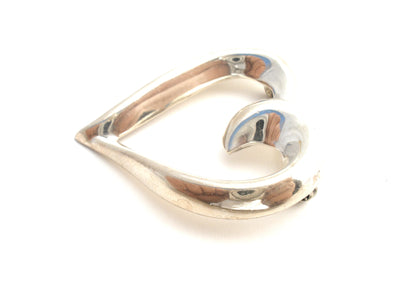 Vintage Ασημένια Καρφίτσα με Καρδιά