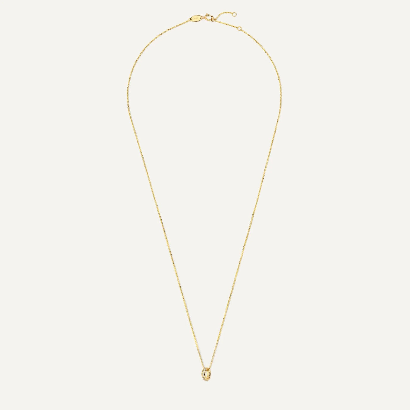 Cubic Zirconia Ring Hanger Ketting