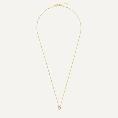 Cubic Zirconia Ring Hanger Ketting