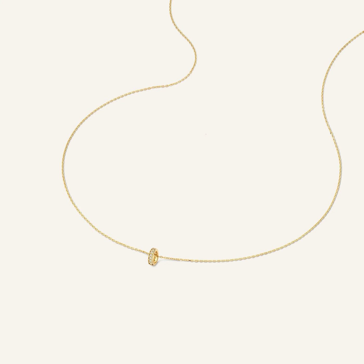 Cubic Zirconia Ring Hanger Ketting