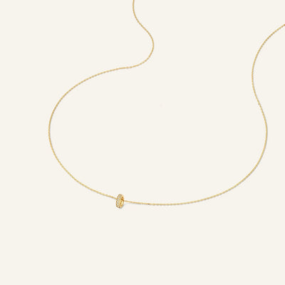 Cubic Zirconia Ring Hanger Ketting