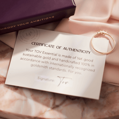 Cubic Zirconia Ring Hanger Ketting